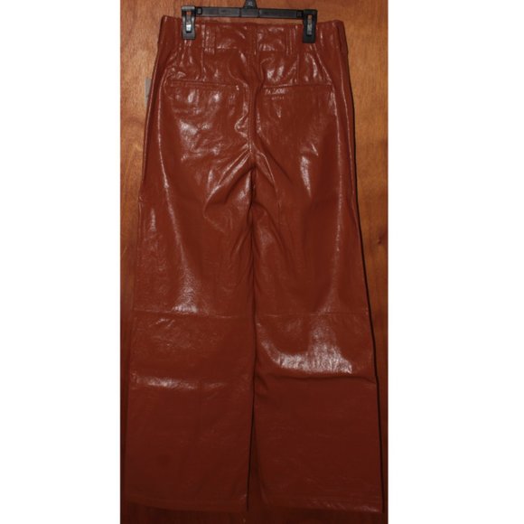 NWT Free People Star Crossed Lovers Faux Leather Pants Size 2 - Picture 12 of 13